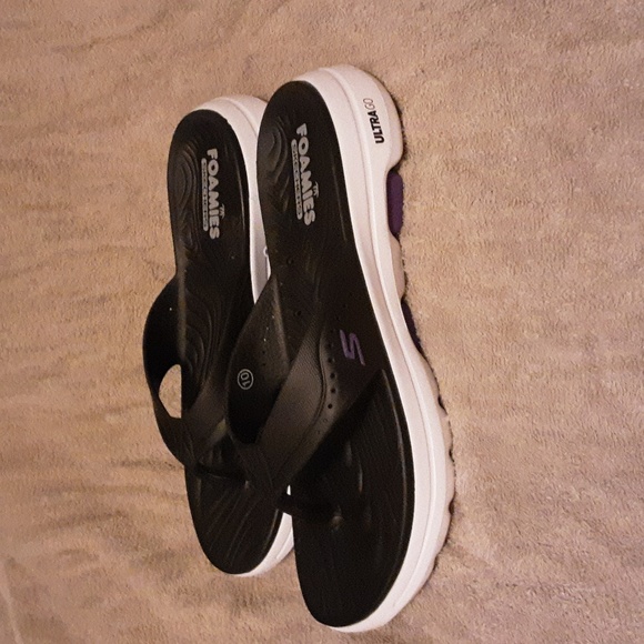 HP!🎉Skechers NWOT Foamies Flip Flop Lightweight Sandals Womans 10 Medium Width - Picture 6 of 7